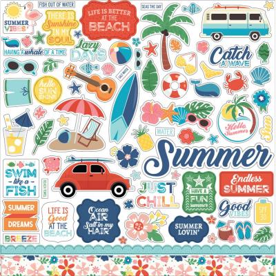 Echo Park Endless Summer Sticker - Element Sticker